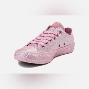 Converse Chuck Taylor All Star Metallic Pink Glitter Shoes Sneakers RARE